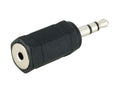 Microconnect AUDALX cambiador de género para cable 3.5mm 2.5mm Negro