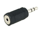 Microconnect AUDALX cambiador de género para cable 3.5mm 2.5mm Negro