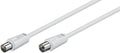 Microconnect COAX015W cable coaxial 1,5 m Blanco