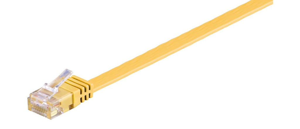 Microconnect V-UTP602Y-FLAT cable de red Amarillo 2 m Cat6 U/UTP (UTP) Plano