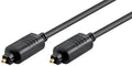Microconnect TT610BKAD cable de audio 1 m Toslink Negro
