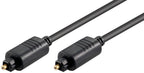 Microconnect TT610BKAD cable de audio 1 m Toslink Negro