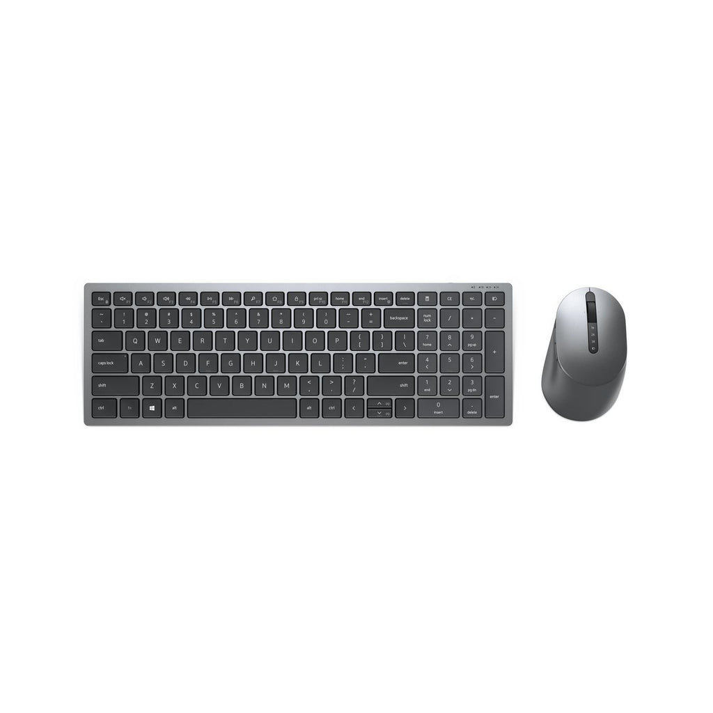 DELL KM7120W teclado Ratón incluido Oficina RF Wireless + Bluetooth Gris, Titanio