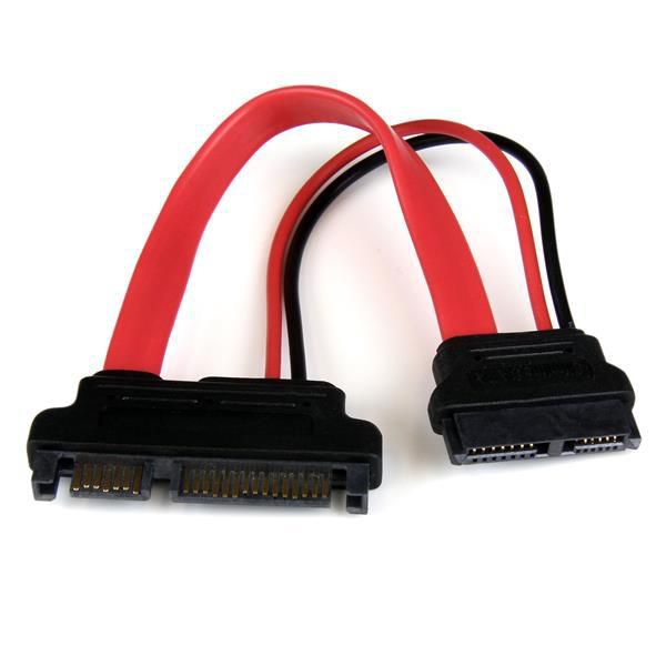 StarTech.com SLSATAADAP6 cable de SATA 0,1524 m Slimline SATA 13 pin SATA 7+15 pin Rojo