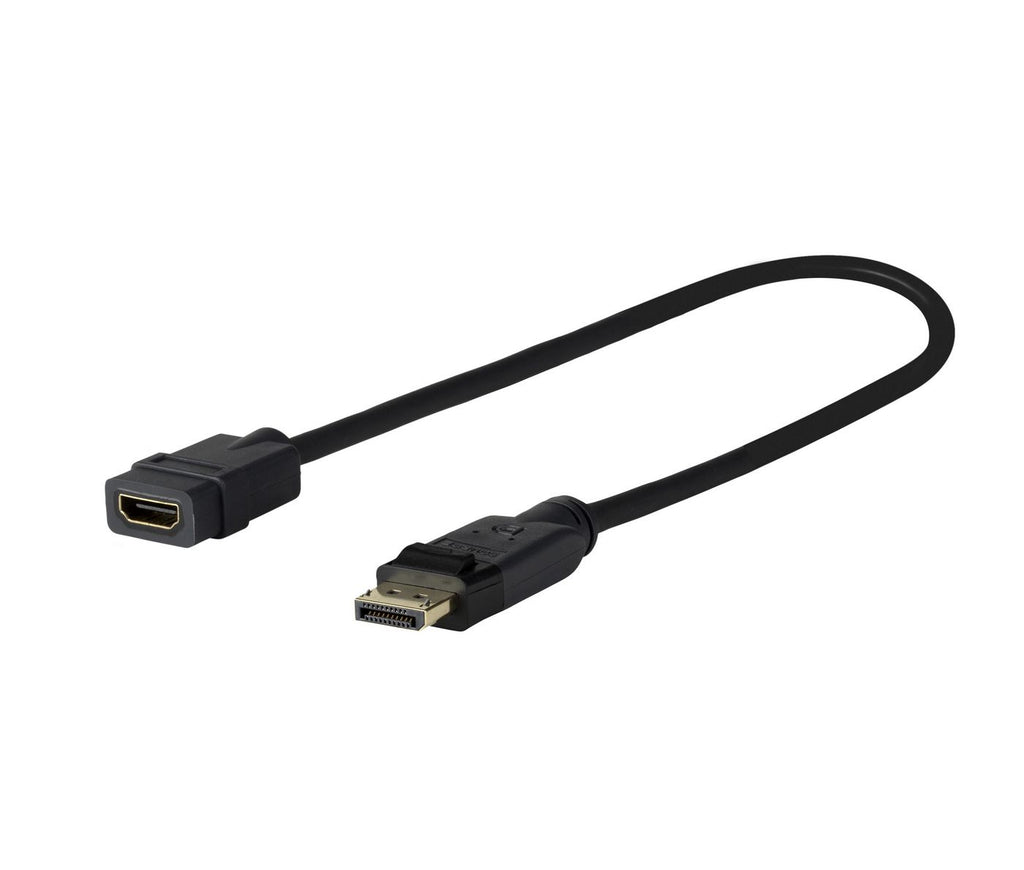 Vivolink PRODPADAPHDMI4K adaptador de cable de vídeo 0,2 m DisplayPort HDMI Negro