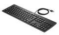 HP USB Business Slim Keyboard teclado Oficina Negro
