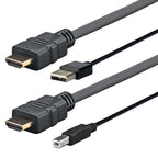 Vivolink PROHDMIUSBAB4 adaptador de cable de vídeo 4 m Negro