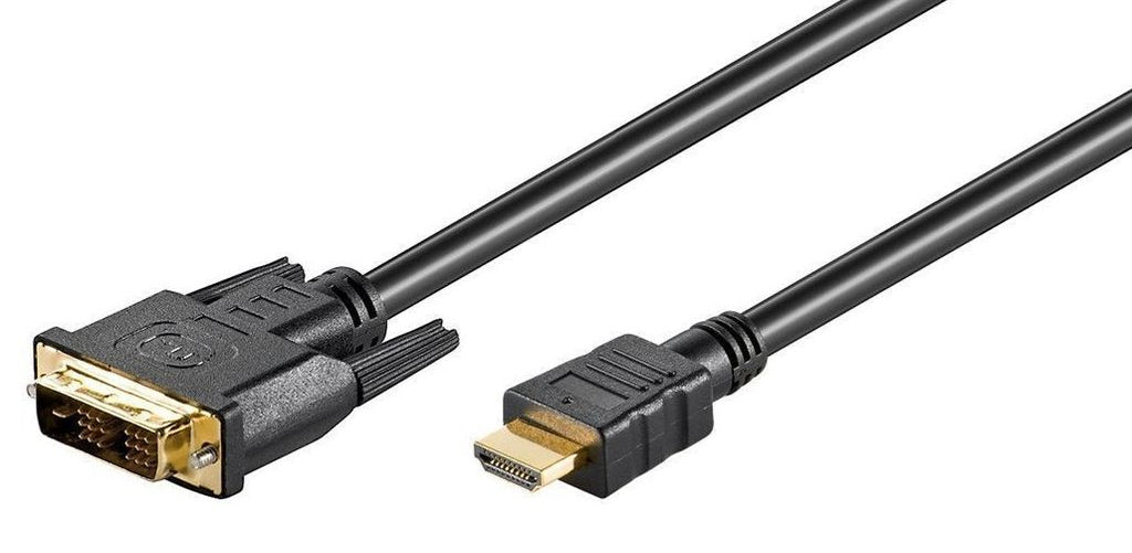 Microconnect HDM191811 adaptador de cable de vídeo 1 m HDMI tipo A (Estándar) DVI-D Negro