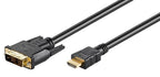 Microconnect HDM191815 adaptador de cable de vídeo 5 m HDMI tipo A (Estándar) DVI-D Negro