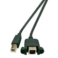 Microconnect USBABF1PANEL2 cable USB USB 2.0 1,8 m USB A USB B Negro