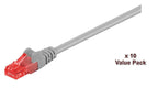 Microconnect V-UTP602VP cable de red Gris 2 m Cat6 U/UTP (UTP) Alrededor