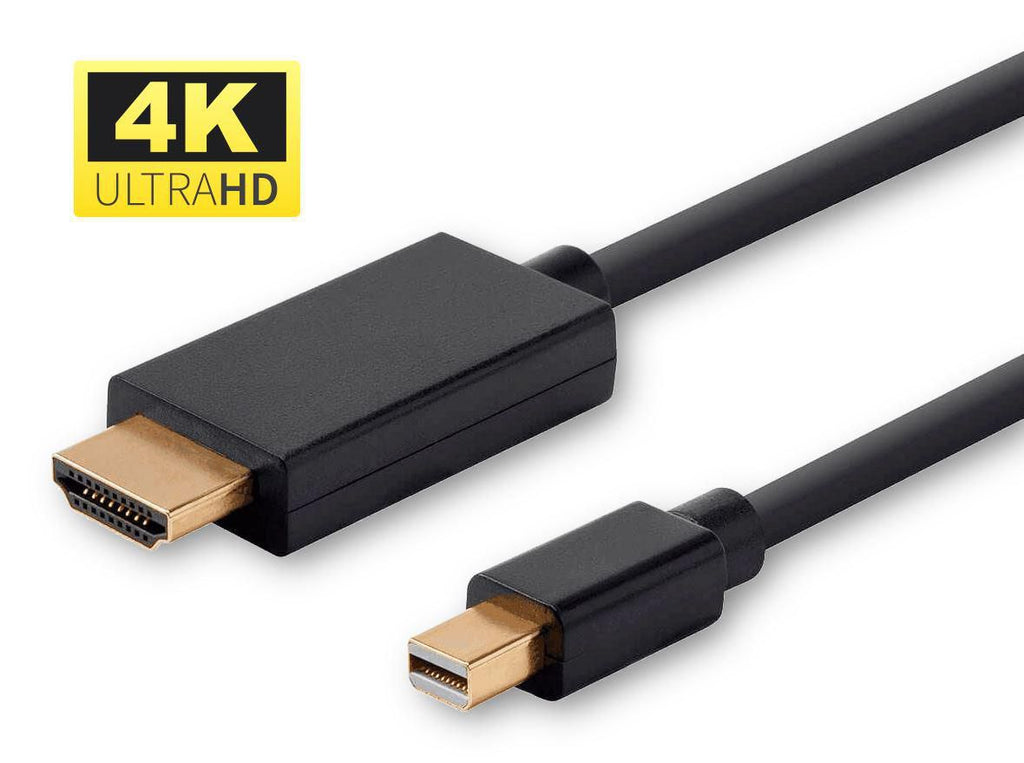Microconnect MDPHDMI5B-4K adaptador de cable de vídeo 5 m Mini DisplayPort HDMI tipo A (Estándar) Negro