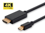 Microconnect MDPHDMI5B-4K adaptador de cable de vídeo 5 m Mini DisplayPort HDMI tipo A (Estándar) Negro