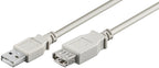 Microconnect USBAAF2 cable USB USB 2.0 1,8 m USB A Gris