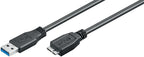 Microconnect USB3.0AB5MICRO cable USB USB 3.2 Gen 1 (3.1 Gen 1) 5 m USB A Micro-USB B Negro
