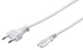 Microconnect PE030720W cable de transmisión Blanco 2 m Enchufe tipo C C7 acoplador