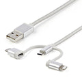 StarTech.com LTCUB1MGR cable USB USB 2.0 Micro-USB B 0,48 Gbit/s Plata