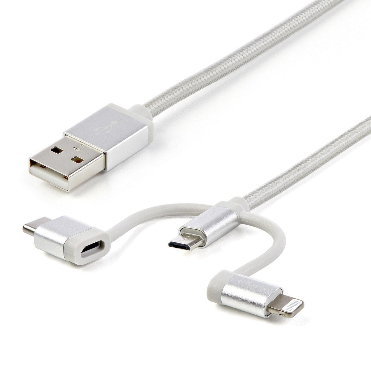 StarTech.com LTCUB1MGR cable USB USB 2.0 Micro-USB B 0,48 Gbit/s Plata
