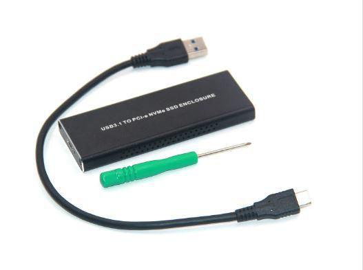 CoreParts MSUB8001 caja para disco duro externo Caja externa para unidad de estado sólido (SSD) Negro M.2