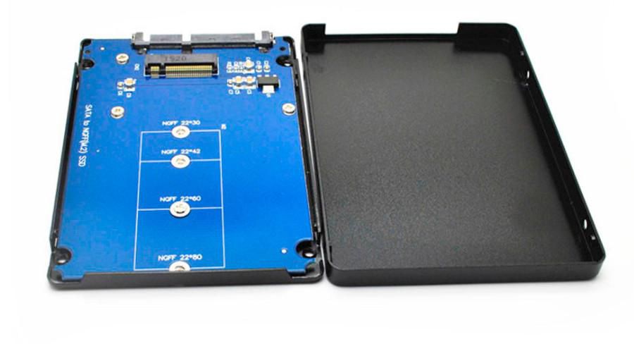CoreParts MSNX1001B caja para disco duro externo Caja externa para unidad de estado sólido (SSD) Negro 2.5"
