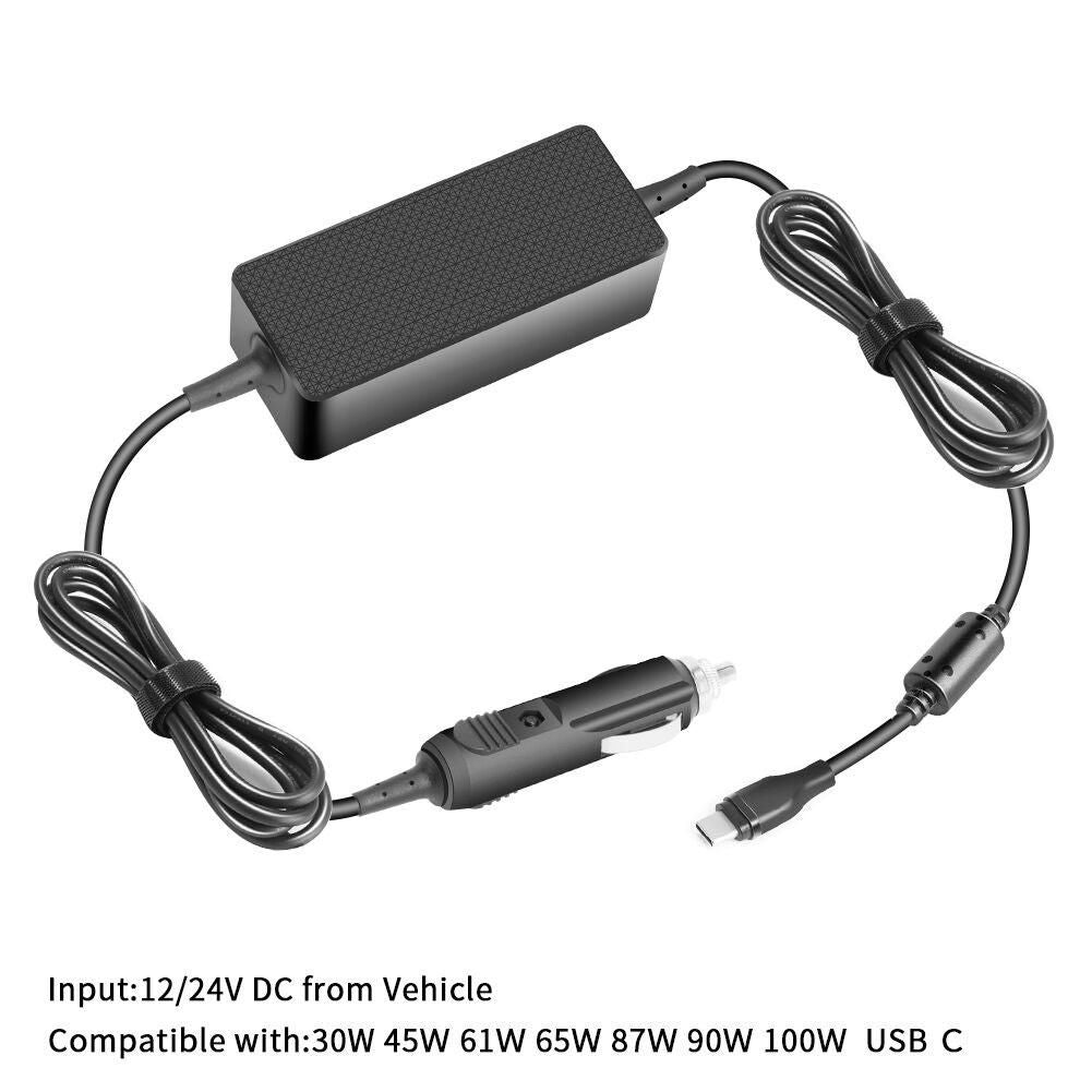 CoreParts MBXUSBC-DC0004 adaptador e inversor de corriente Interior 100 W Negro