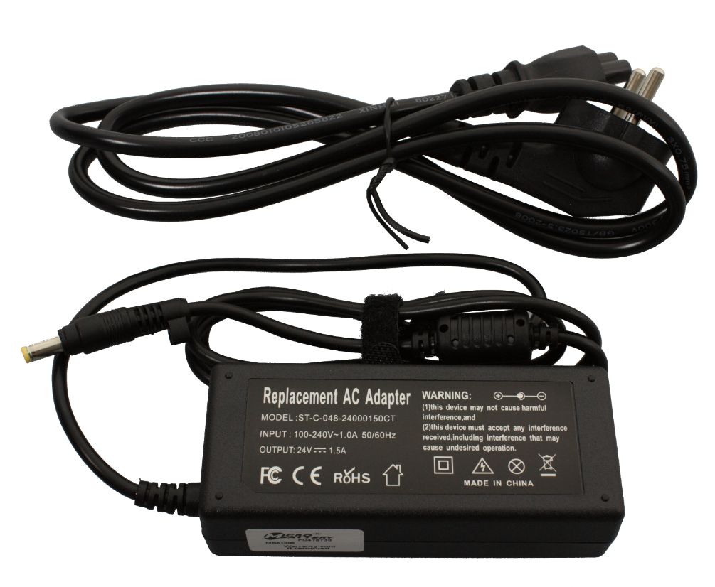 CoreParts MBA1306 adaptador e inversor de corriente Interior 36 W Negro