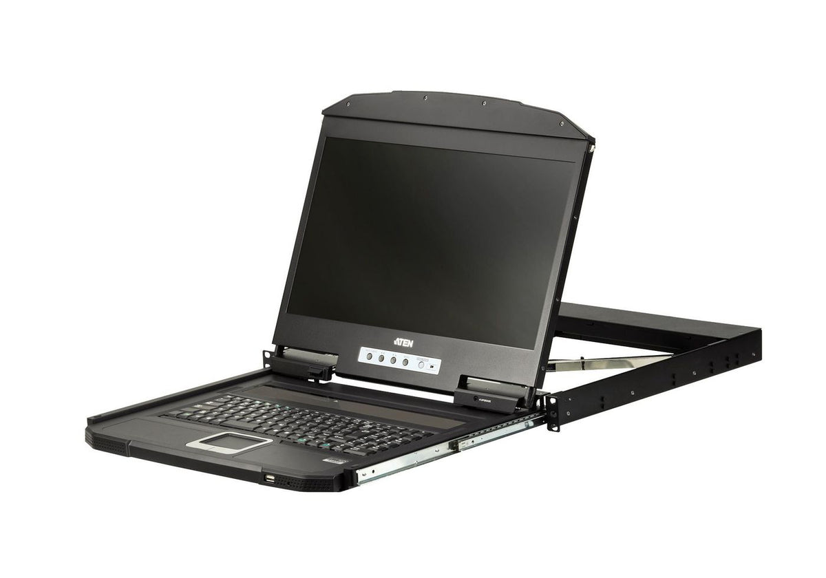 ATEN CL3700NW consola de rack 47 cm (18.5") 1920 x 1080 Pixeles Metal, Plástico Negro 1U