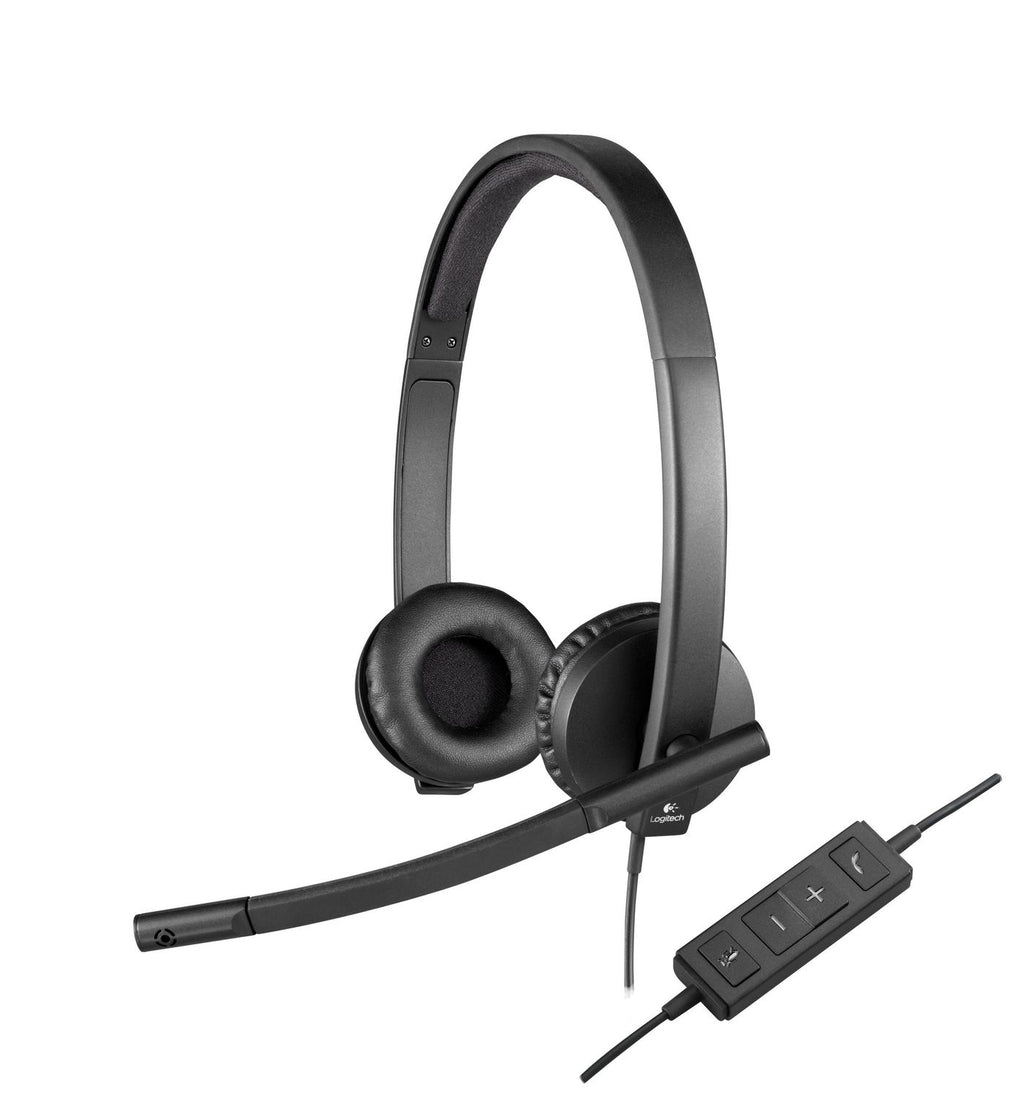 Logitech H570E Auriculares Alámbrico Diadema Oficina/Centro de llamadas USB tipo A Negro