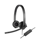 Logitech H570E Auriculares Alámbrico Diadema Oficina/Centro de llamadas USB tipo A Negro