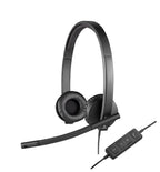Logitech H570E Auriculares Alámbrico Diadema Oficina/Centro de llamadas USB tipo A Negro