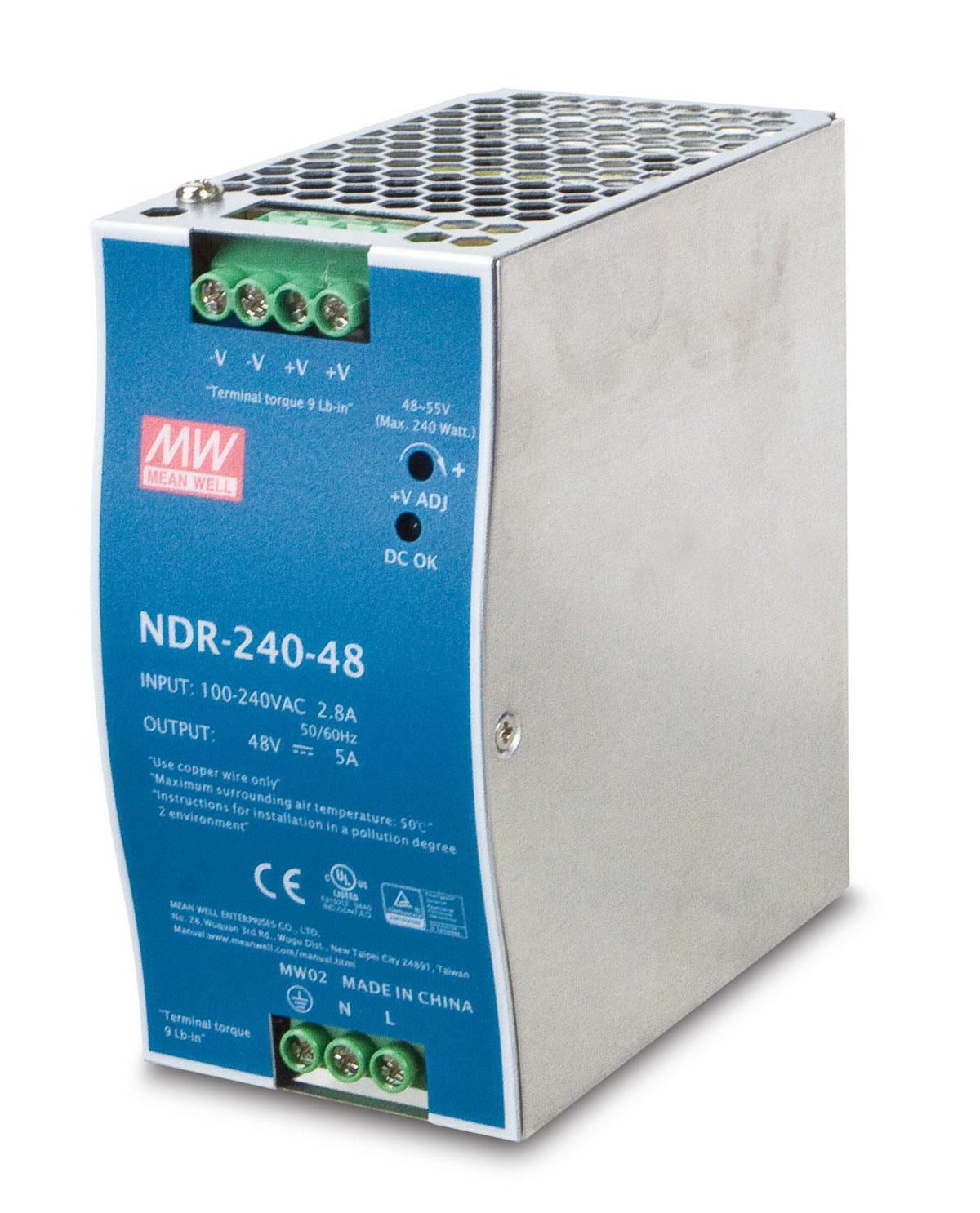 Planet 48V, 240W Din-Rail Power PWR-240-48