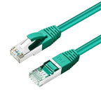 Microconnect MC-SFTP6A01G cable de red Verde 1 m Cat6a S/FTP (S-STP) Alrededor