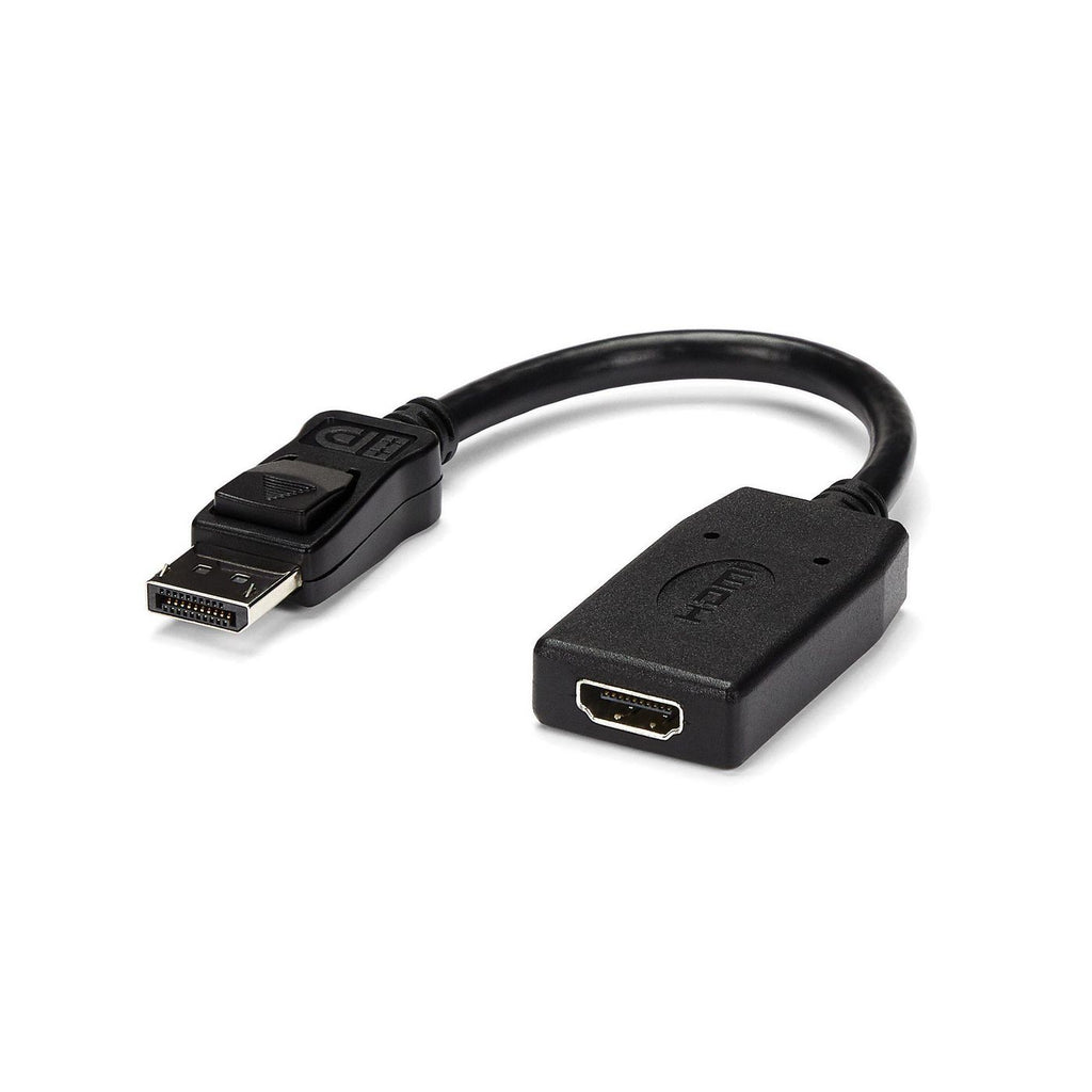 StarTech.com DP2HDMI adaptador de cable de vídeo 0,24 m HDMI tipo A (Estándar) Negro