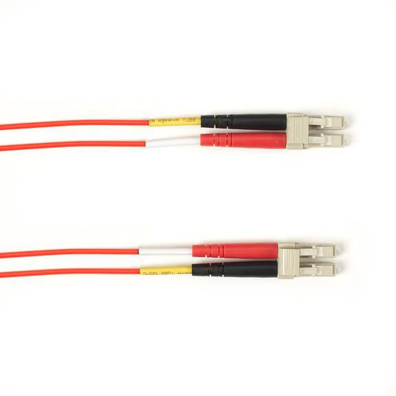 Black Box SM FO PATCH CABLE DUPLX, PVC, FOCMRSM-002M-LCLC-RD