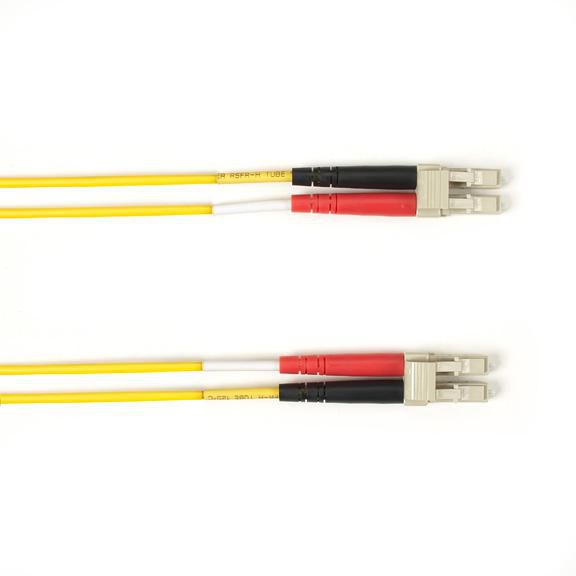 Black Box SM FO PATCH CABLE DUPLX, PVC, FOCMRSM-003M-LCLC-YL