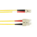 Black Box SM FO PATCH CABLE DUPLX, PVC, FOCMRSM-015M-SCLC-YL