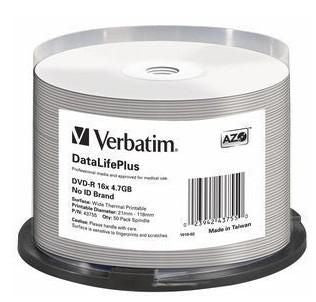 Verbatim DataLifePlus 4,7 GB DVD-R 50 pieza(s)
