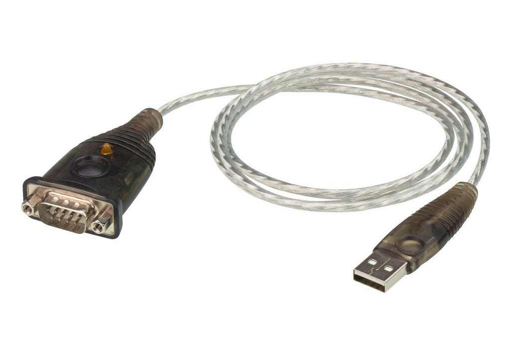 ATEN UC232A1-AT cable de serie Negro, Metálico 1 m USB tipo A DB-9