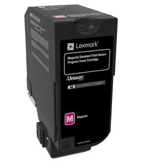 Lexmark RETURN-TONER CARTRIDGE MAGENTA 74C2SM0