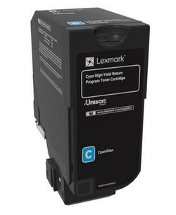 Lexmark RETURN-TONER CARTRIDGE CYAN 74C2HC0