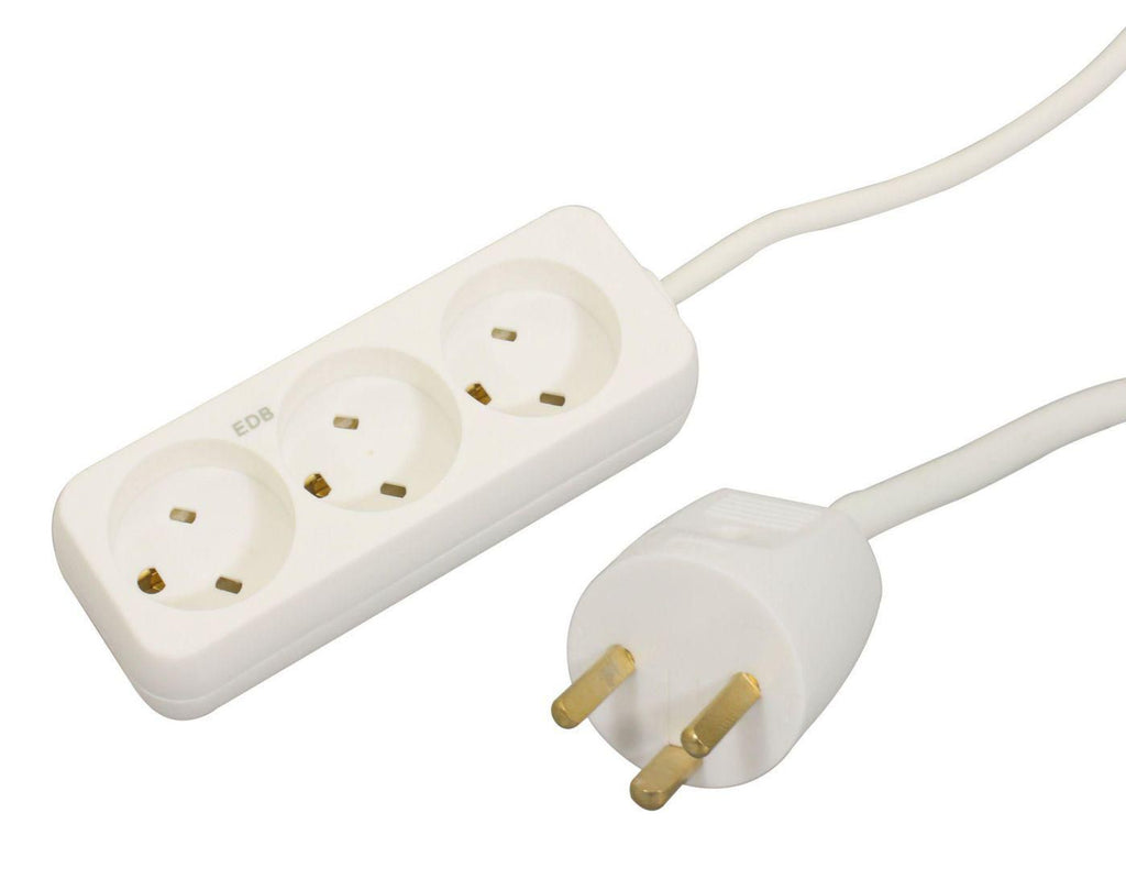 Microconnect GRUEDBM3H030 base múltiple 3 salidas AC Blanco