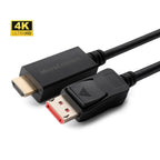 Microconnect MC-DP-HDMI-1004K adaptador de cable de vídeo 1 m DisplayPort Negro