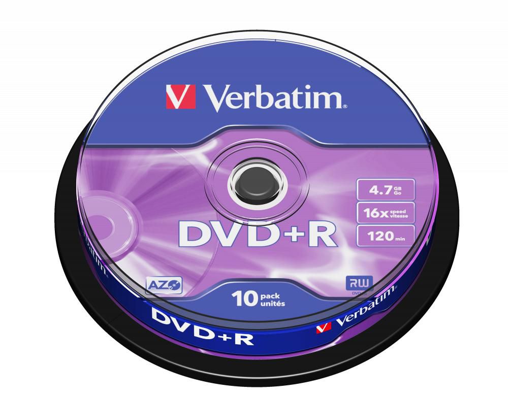 Verbatim DVD+R Matt Silver 4,7 GB 10 pieza(s)