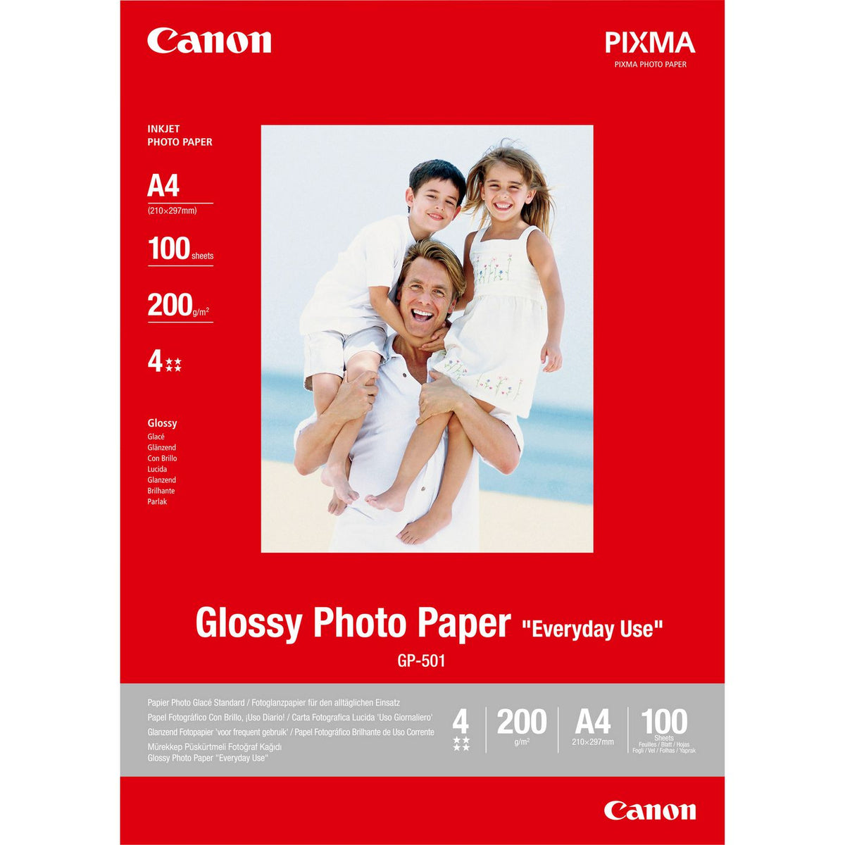 Canon 0775B001 papel fotográfico A4 Brillo