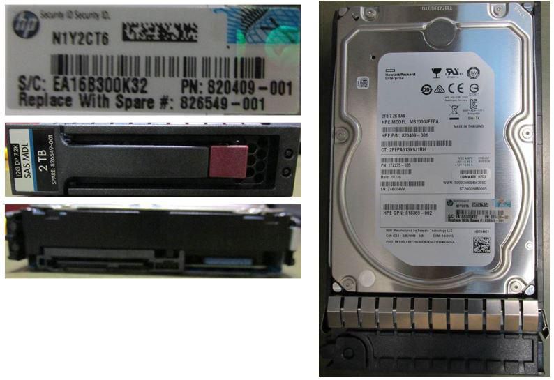 Hewlett Packard Enterprise HD 2TB 12G 7.2K 3.5 SAS MDL 826549-001-RFB – Reacondicionado