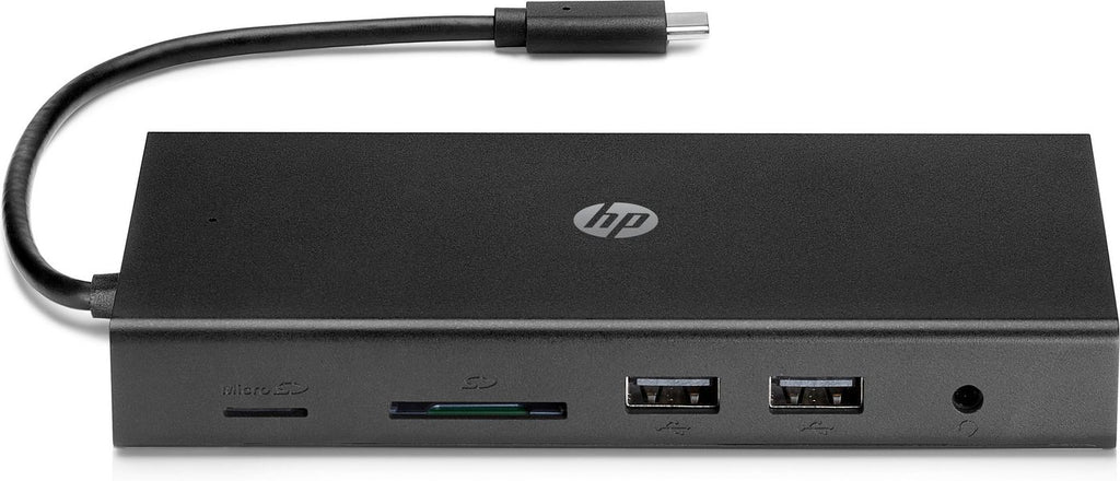 HP Travel USB-C Multi Port Hub Alámbrico USB 2.0 Negro
