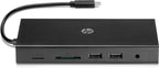 HP Travel USB-C Multi Port Hub Alámbrico USB 2.0 Negro
