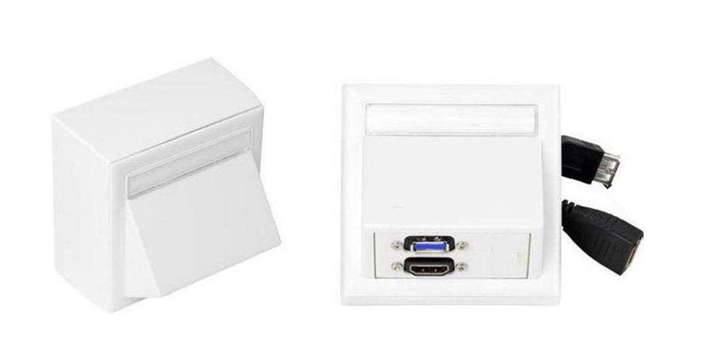 Vivolink WI221261 toma de corriente HDMI + USB A Blanco