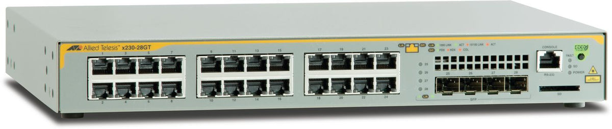 Allied Telesis AT-x230-28GT-50 Gestionado L3 Gigabit Ethernet (10/100/1000) 1U Gris