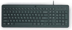 HP 150 USB-A Wired Keyboard teclado Universal Negro